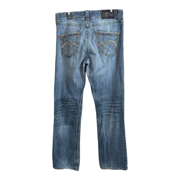 Wrangler Rock 47 Mens Slim Boot Cowboy Jeans~Size 33x36~Medium Wash Western L139 - Picture 8 of 13
